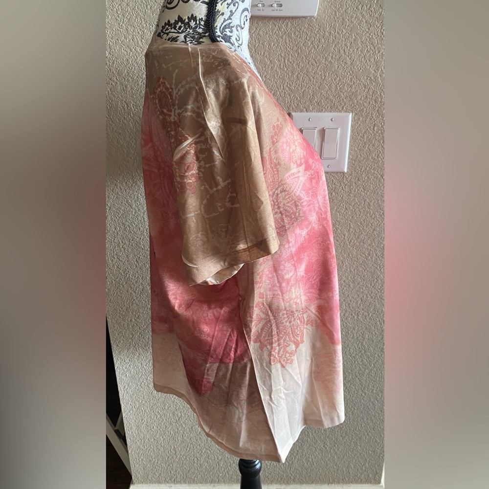Appropriate Behavior XXL Top Sublimation Style Pink Rhinestone Shirt Short Slv - Picture 3 of 6
